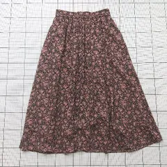 ◇ ⊂ Couture brooch　クチュールブローチ 花柄 ロング ギャザー 総柄ギャザースカート サイズ42 ブラック系 レディース E  【1508200025612】のサムネイル