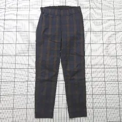 ◇ Θ MACPHEE　マカフィー ウエスト伸縮 チェック柄イージーパンツ サイズ36 ネイビー系 レディース E  【1508250009204】
