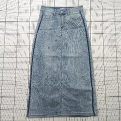 ◇ ⊂ CRB シーアールビー ロック ロング フロントボタン フロントボタンデニムスカート サイズM ブルー系 レディース E  【1508250015953】