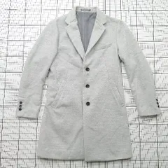 ■ ⊇ MEN'S MELROSE メンズ メルローズ シンプル カジュアル 長袖 チェスターコート サイズ3 グレー系 メンズ E  【1508250013331】のサムネイル