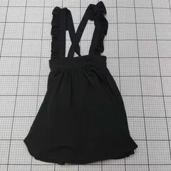 ◇ Θ Ank Rouge サスペンダー付きフリルスカート 黒系 Mサイズ レディース E  【1508250040566】