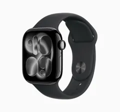 「新品」Apple Watch Series 11 GPSモデル 42mm MEQU4J/A [ジェットブラック・ブラックスポーツバンド M/L] スマートウォッチ