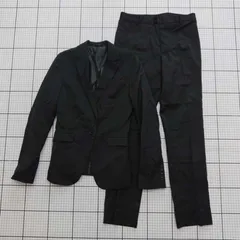 ◇ Θ スーツセレクト 背抜き フォーマル系 S スーツセットアップ サイズ58 ブラック系 メンズ E  【1508250043635】