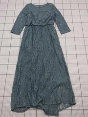 ◇ ⊂ apart by lowrys レースロングワンピース ブルーグリーン系 Mサイズ  レディース E  【1508250042737】