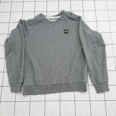 ◇ ⊇ UNDER ARMOUR スウェット クルーネック グレー系 Mサイズ メンズ E  【1508250042720】