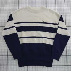 ◇ ⊆  Arnold Palmer ボーダー ニットセーター ネイビー系×オフホワイト系 Mサイズ レディース E  【1508250044045】