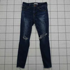◇ Θ AZUL BY MOUSSY アズールバイマウジー デニムスキニージーンズ サイズS ネイビー系 レディース E  【1508250043864】