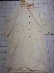 ◇ ⊇ Via.J パーカー付きロングコート アイボリー系 38サイズ レディース E  【1508250044809】のサムネイル