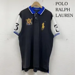 ポロラルフローレン 半袖 ポロシャツ BLACKWATCH ビッグポニー ロゴ エンブレム 刺繍 ナンバリング 3 メンズ XXL ISItems【USED】【古着】【中古】50141965