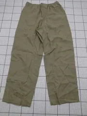 ◇ Θ ZARA リネン混ワイドパンツ カーキ系 Mサイズ メンズ E  【1508250045219】
