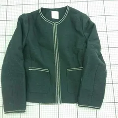 ◇ Θ AG by aquagirl ノーカラージャケット ネイビー系 40/L レディース E  【1508250045189】