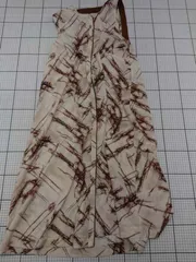 ◇ ⊂ Bou Jeloud ワンピース ブラウン系マーブル柄 サイズ38 レディース E  【1508250045424】