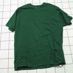 ◇ ⊂ Champion チャンピオン 無地 シンプル 半袖 Tシャツ サイズ2XL グリーン系 メンズ E  【1508260017398】