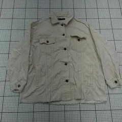 ◇ ⊆ ZARA 無地 長袖 アウター サイズM ホワイト系 レディース E  【1508250046308】