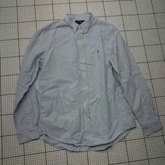 ◇ ⊂ ラルフローレン ロゴ 長袖 シャツ サイズXL ブルー系 メンズ E  【1509100022596】