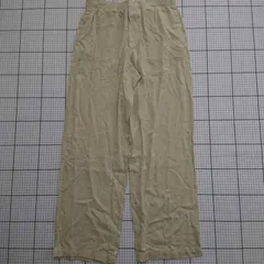 ◇ ⊂ ZARA リネン混 イージーパンツ ベージュ系 Mサイズ レディース E  【1509100017950】