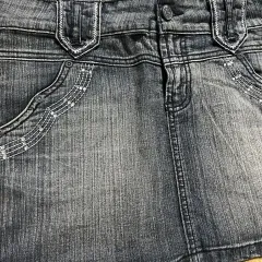 ボンダッチ ブラックデニム キュービック スカート