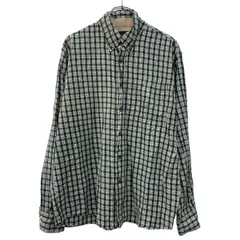 Wrangler 長袖 チェックシャツ L グリーン ホワイト ラングラー ボタンダウン ボタン 胸ポケット コットン100% カジュアル 春物 a710-7072のサムネイル