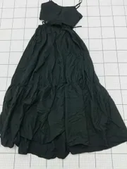 ◇ ⊂ EVRIS 袖なし ロング丈 ワンピース サイズF ブラック系 レディース E  【1509100029052】