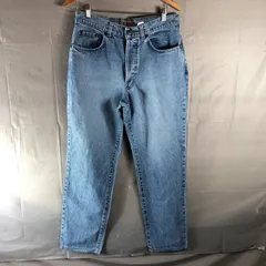 シェビニオン CHEVIGNON デニム コットン100％ イタリア製 革ラベル ストレート ブルー系 33サイズ 2025092100078