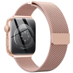 【迅速発送】DOUGZ コンパチブル Apple Watch バンド 38mm 40mm 41mm 42mm 44mm 45mm 49mm 男女兼用，長さ調節 強力な磁 通気 メッシュ ベルト ，対応 アップルウォッチ バンド ステンレスiWatch Watc
