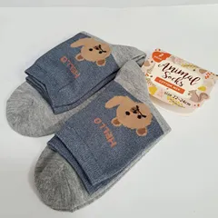 【22-24㎝】【2足組】レディース靴下　レディースソックス　婦人ソックス　婦人靴下　アニマルソックス　コットンミックス