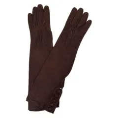 SPORTMAX(スポーツマックス) 手袋 レディース - ダークブラウン ビジュー