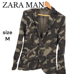 ZARA MAN ザラメン テーラードジャケット 迷彩柄 カモフラージュ M 長袖
