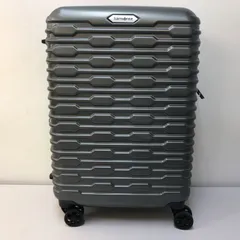 〇サムソナイト スーツケース グレー ジャンク品【中央開閉用チャックのバックルが切れている】