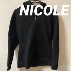 【美品】NICOLE CLUB FOR MEN  コンビハイネックパーカー　裏起毛