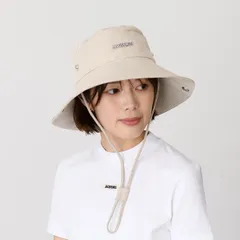 JACQUEMUS ジャックムス 帽子 LE BOB DE-NIMES バケットハット 255AC721 レディース ユニセックス ホワイト コットン ロングストラップ バケハのサムネイル