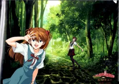 エヴァ屋限定 クリアファイル 「惣流・アスカ・ラングレー&真希波マリ 箱根旧街道」 えヴぁ屋 新世紀エヴァンゲリオン