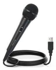 ELUTENG For Switch Nintendo カラオケマイク 3Mケーブル付き USB接続 ゲーム用マイク カラオケ joysound ブラック PC/PS5/PS4/PS3/Xbox One/Xbox 360/Wiiに対応