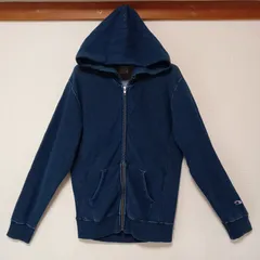 美品ChampionチャンピオンジップパーカーREVERSE WEAVEリバースウィーブネイビーサイズLARGE