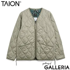 タイオン ダウンジャケット メンズ レディース 冬 TAION Vネック ダウン ブランド 暖かい 軽量 軽い 収納袋付き ファスナー アウター 洗濯 MILITARY LINE ミリタリー Vネックジップ ダウンジャケット TAION-101ZML-1