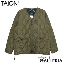 タイオン ダウンジャケット メンズ レディース 冬 TAION Vネック ダウン ブランド 暖かい 軽量 軽い 収納袋付き ファスナー アウター 洗濯 MILITARY LINE ミリタリー Vネックジップ ダウンジャケット TAION-101ZML-1