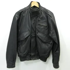美品/希少✨KUSHITANI ライダースジャケット　レザー　ブラック　LL MASKED-R BLACK JKT