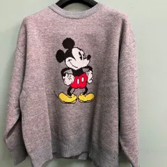 ⭐︎ 古着 ミッキーマウス セーター Fサイズ グレー