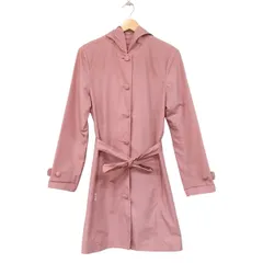 Mademoiselle NON NON(マドモアゼルノンノン) コート サイズ38/M レディース美品  - ピンク×白 長袖/チェック柄/春/秋