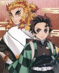 【中古】キャンバスボード・キャンバスアート 竈門炭治郎＆煉獄杏寿郎/背中合わせ ミニキャンバスボード 「一番くじ 鬼滅の刃～鬼殺の志～」 D賞