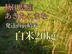 【送料無料】新米7年産 あきたこまち白米20kg 秋田県産【農家直送】のサムネイル