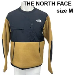 ◆ ザノースフェイス THE NORTH FACE フリース デナリクルー  プルオーバー 黒 マスタード M メンズ S5X043