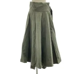 Y's / ワイズヨウジヤマモト | ベルテッド ボリューム ラップ スカート | 1 | オリーブ系 | レディース