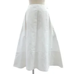 MADISON BLUE / マディソンブルー | MI-MOLLET FLARE SK C/LI / サイドジップ オーバー スカート | 00(XS) | ホワイト | レディース