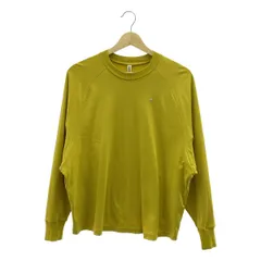 【美品】  mina perhonen / ミナペルホネン | tanssi ワンポイント刺しゅう ロングスリーブカットソー | 36 | イエロー | レディース