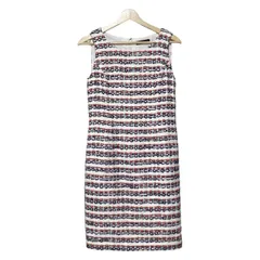 DAMAcollection(ダーマコレクション) ワンピース サイズ9 M レディース美品  - 白×ネイビー×オレンジ