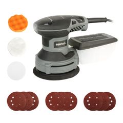 【迅速発送】SENTOOL サンダー 電動 300W ランダムサンダー AC100V ポリッシャー コード式 オービタルサンダー 6段階変速 木工研磨 車磨き・油膜・うろこ取り・鏡面磨きに ダブルアクションポリッシャー 手磨きの手間を1台で軽減 電動サンダー