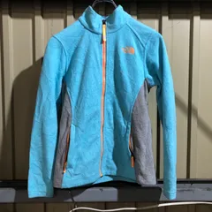 700 THE NORTH FACE フリースジャケット 水色 M ザ・ノースフェイス ワンポイント 刺繍ロゴ 古着卸 アメリカ仕入