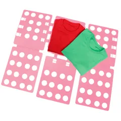 【迅速発送】ozgram 衣類折りたたみボード 洋服たたみボード クイックプレス 簡単折りたたみ 収納力 Tシャツ Yシャツ セーター パンツ ズボン 衣類 収納アップ 衣類耐久 ピンク(Pink)