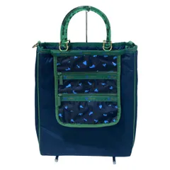LESPORTSAC(レスポートサック) トートバッグ - ネイビー×グリーン×ブルー プラスチックハンドル/Explore New Horizens